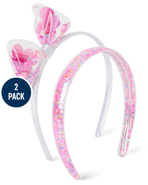 Girls Shakey Glitter Headband 2-Pack
