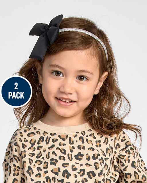 Toddler Girls Bow Headband 2-Pack