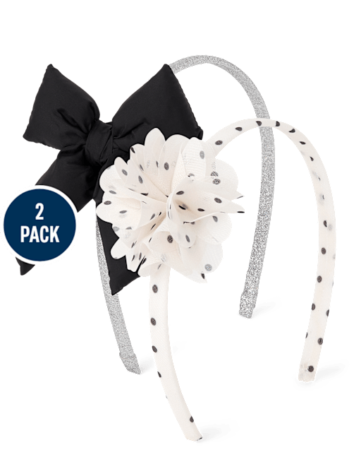 Toddler Girls Bow Headband 2-Pack