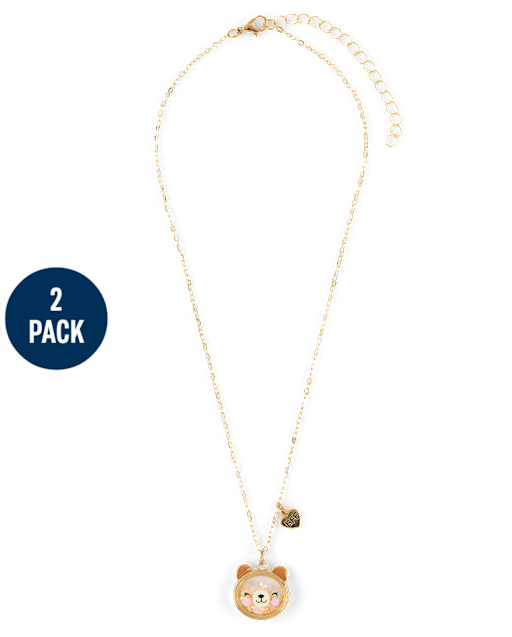 Girls Shakey Bear BFF Necklace 2-Pack