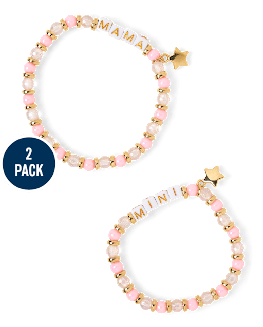 Girls Mommy And Me Beaded Bracelet 2-Pack