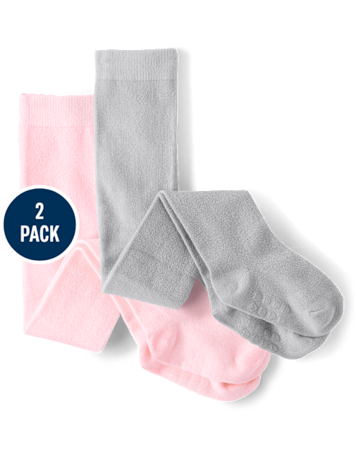 Baby And Toddler Girls Shimmer Tights 2-Pack