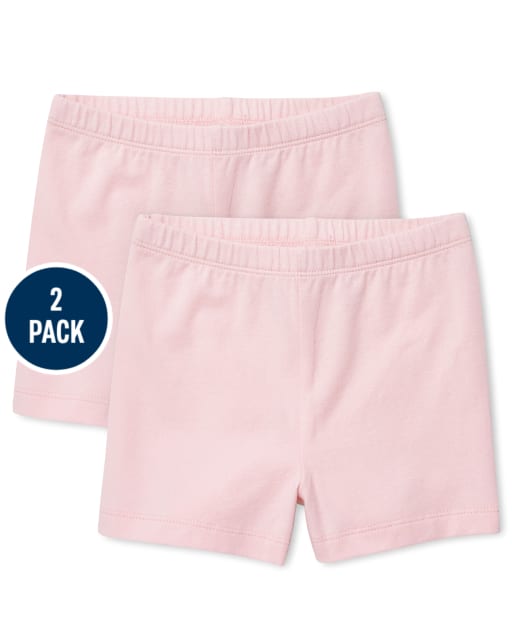 Toddler Girls Basic Cartwheel Shorts 2-Pack