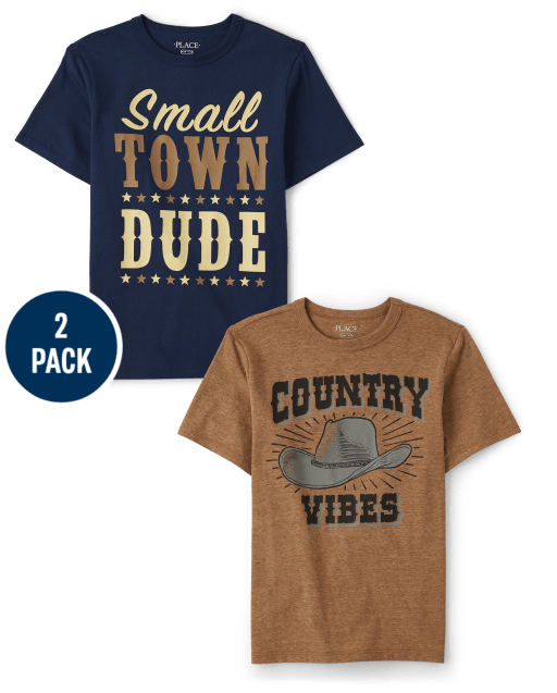 Boys Country Dude Graphic Tee 2-Pack