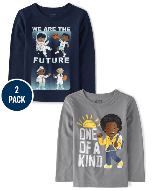 Baby And Toddler Boys We Are The Future Graphic Tee 2-Pack