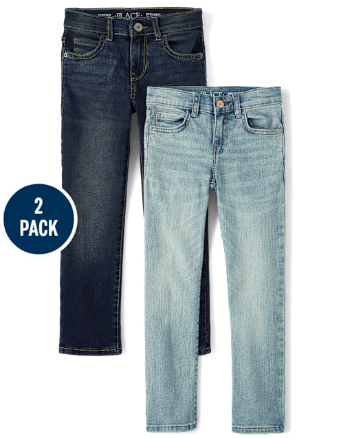 Boys Straight Jeans 2-Pack
