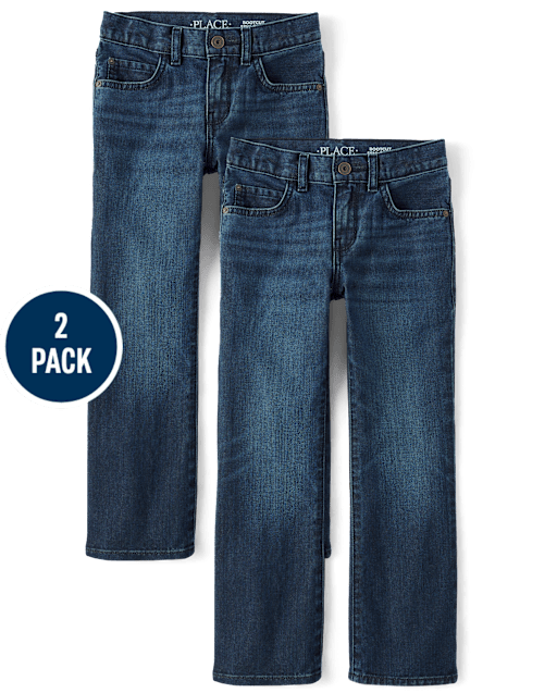 Boys Bootcut Jeans 2-Pack