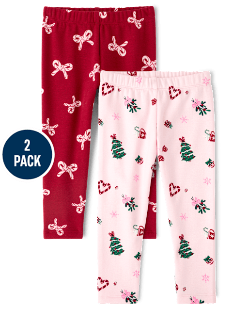 Baby And Toddler Girls Christmas Winter Warm Leggings