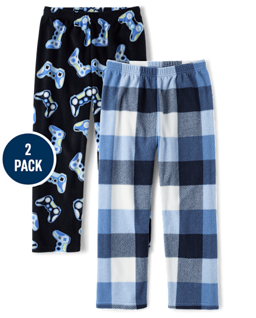 Boys Print Dream Fleece Pajama Pants 2-Pack