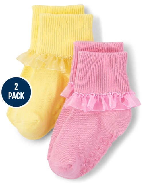 Girls Ruffle Socks 2-Pack - Spring Celebrations