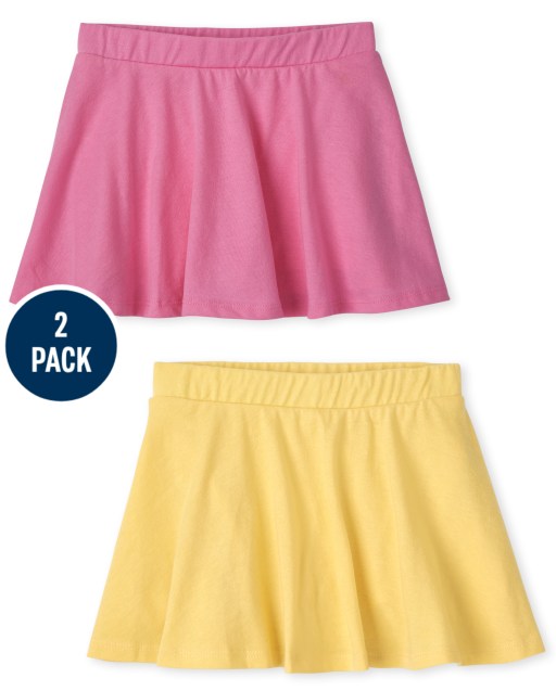 Toddler Girls Mix And Match Knit Skort 2-Pack