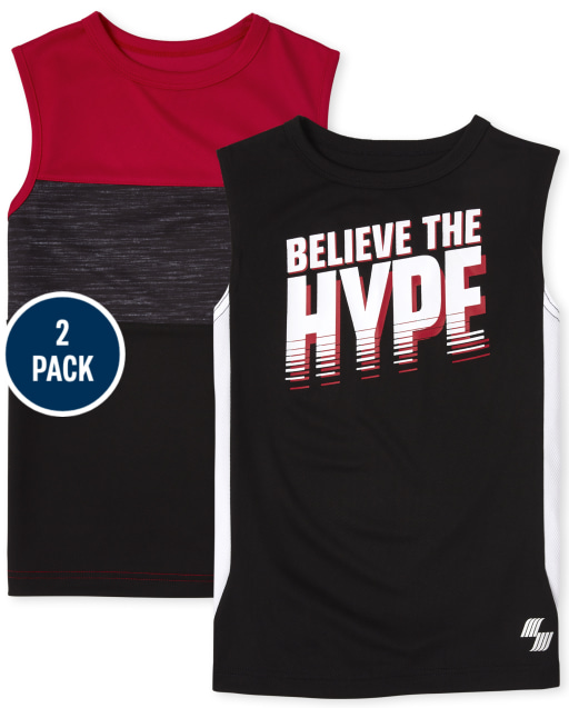 Boys PLACE Sport Sleeveless Performance Muscle Tank Top 2-Pack