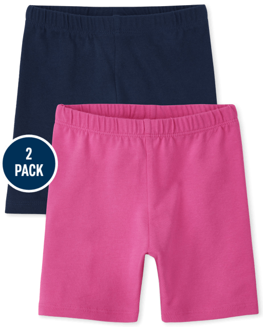 Toddler Girls Knit Bike Shorts 2-Pack
