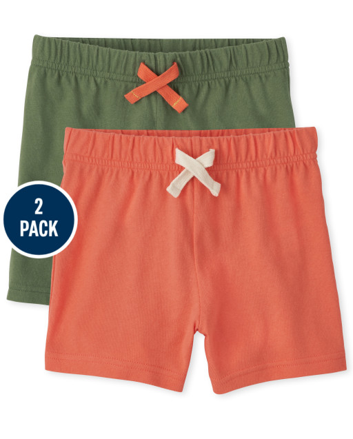 Toddler Boys Mix And Match Knit Shorts 2-Pack