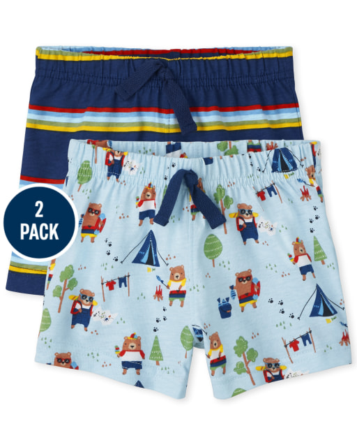 Pack de 2 pantalones cortos de punto Camper para bebé niño
