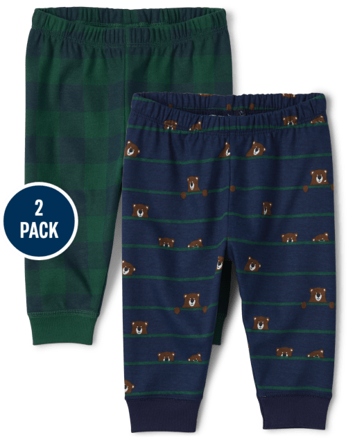 Baby Boys Bear Pants 2-Pack