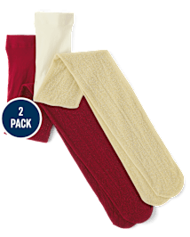 Fille Scintillant Collants 2-Pack - Tout Habillé