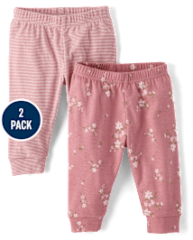 Baby Girls Floral Pants 2-Pack - Homegrown by Gymboree