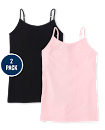 Lot de 2 camisoles basiques pour fille