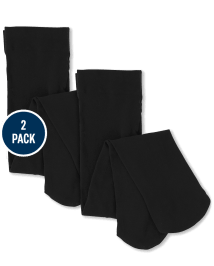 Lot de 2 collants en microfibre pour bébés et petites filles