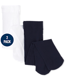 Baby And Toddler Girls Microfiber Tights 2-Pack