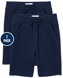 Girls French Terry Shorts 2-Pack