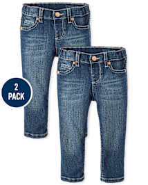Baby And Toddler Girls Skinny Jeans 2-Pack