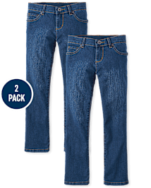 Lot de 2 jeans bootcut pour fille