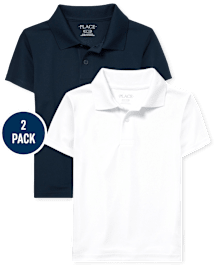 Lot de 2 polos de performance uniformes pour garçon