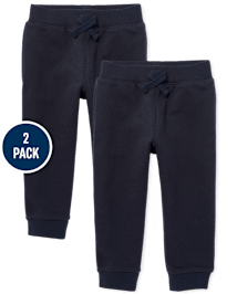 Ensemble de 2 pantalons de jogging en molleton actif pour bébés et tout-petits garçons