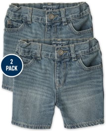 Denim shorts deals toddler boy