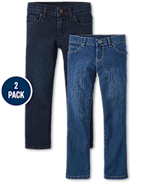 Lot de 2 jeans bootcut pour filles - Plus
