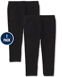 Girls Capri Leggings 2-Pack - Plus