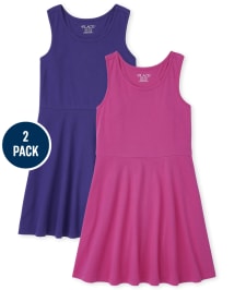 Girls Skater Dress 2-Pack