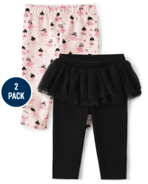 Lot de 2 pantalons tutu ballerine bébé fille
