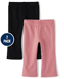 Toddler Girls Flare Leggings 2-Pack