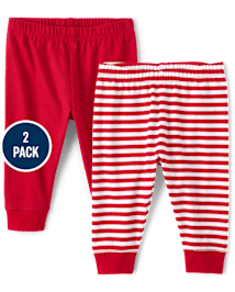 Unisex Baby Striped Pants 2-Pack