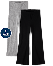 Girls Flare Leggings 2-Pack