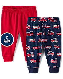 Lot de 2 pantalons camion de pompiers Bébé garçon