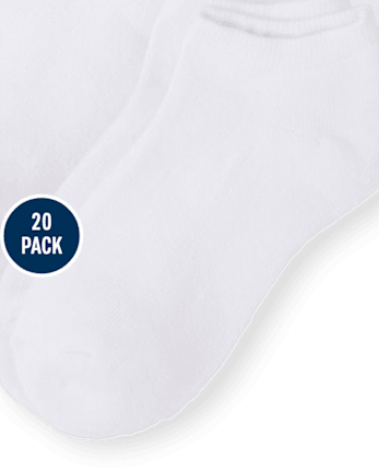 Kids Cushioned Ankle Socks 20-Pack