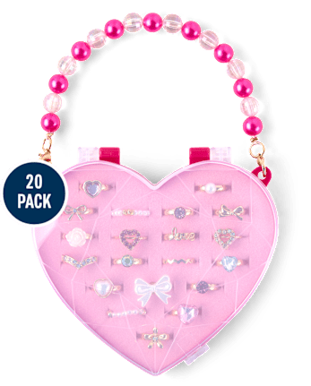 Girls Bow Ring 20-Pack