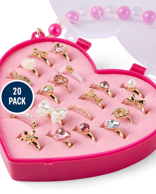 Girls Bow Ring 20-Pack
