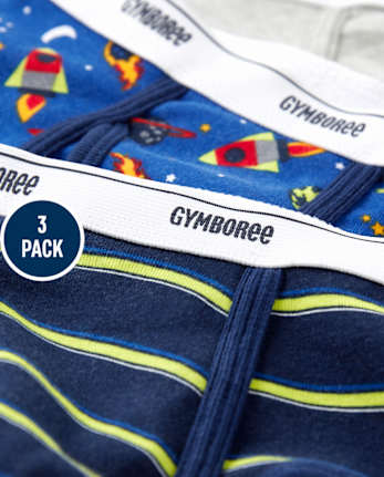 Boys Space Brief Underwear 3-Pack
