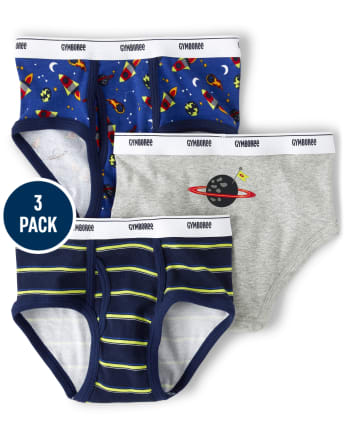Boys Space Briefs 3-Pack