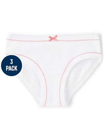 Girls Peach Underwear 3-Pack