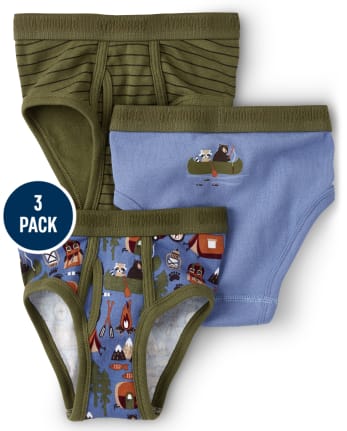 Boys Campout Brief Underwear 3-Pack