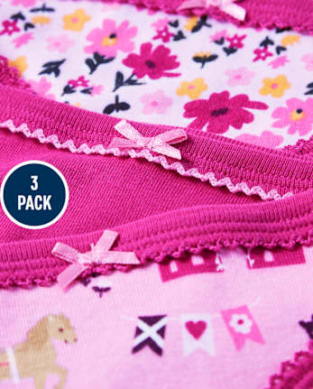 Girls Royal Princess Underwear 3-Pack