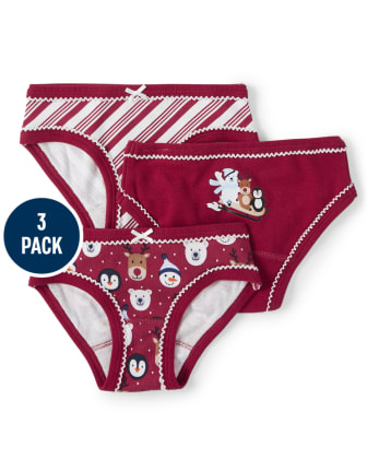 3pack Merry Christmas Letter Graphic Thong