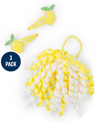 Girls Curly Hair Set - Citrus & Sunshine