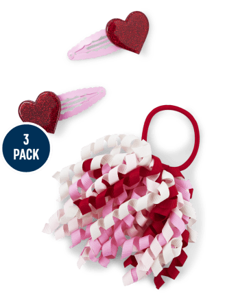 Conjunto de cabello rizado para niñas - Valentine Cutie